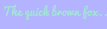 Image with Font Color A1E6D5 and Background Color B3B3FF